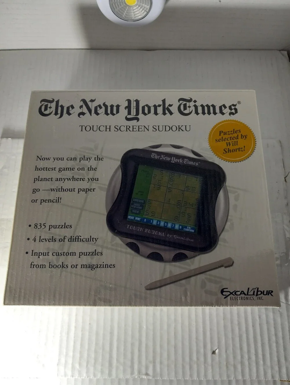 Excalibur Electronic NY53CS New York Times Touch Screen Sudoku Game Console